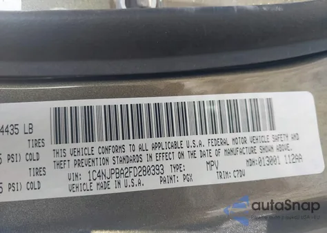 2015 Jeep Patriot Sport from USA, damaged, VIN 1C4NJPBA2FD280393